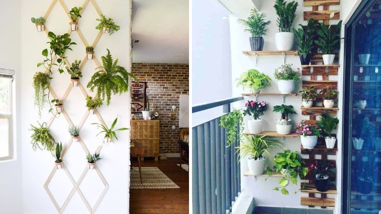 jardins verticais em diferentes ambientes de apartamento