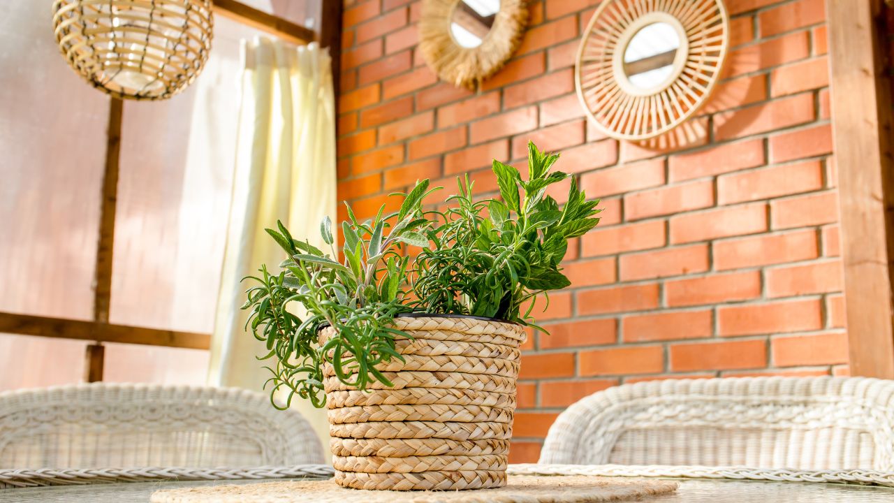 plantas repelentes de insetos em vaso dentro de casa